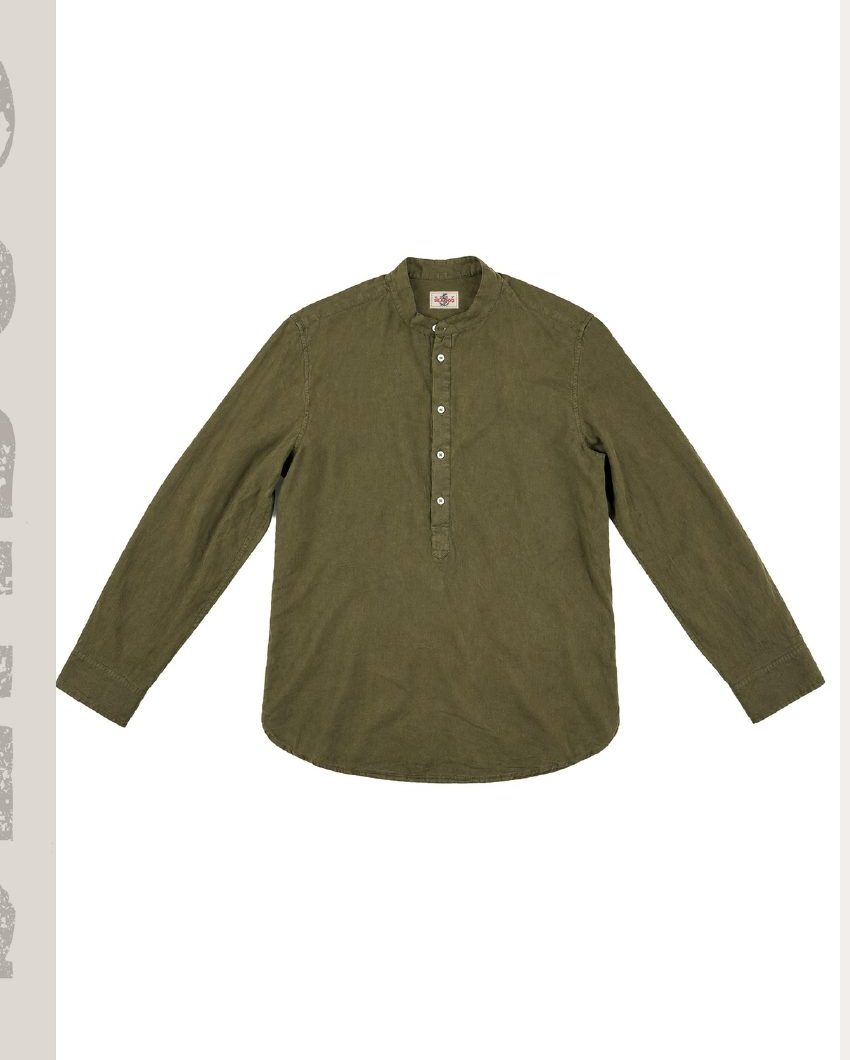 Seoul Camicia Lino Collo Coreana — SEADOG SS27 (C144)
