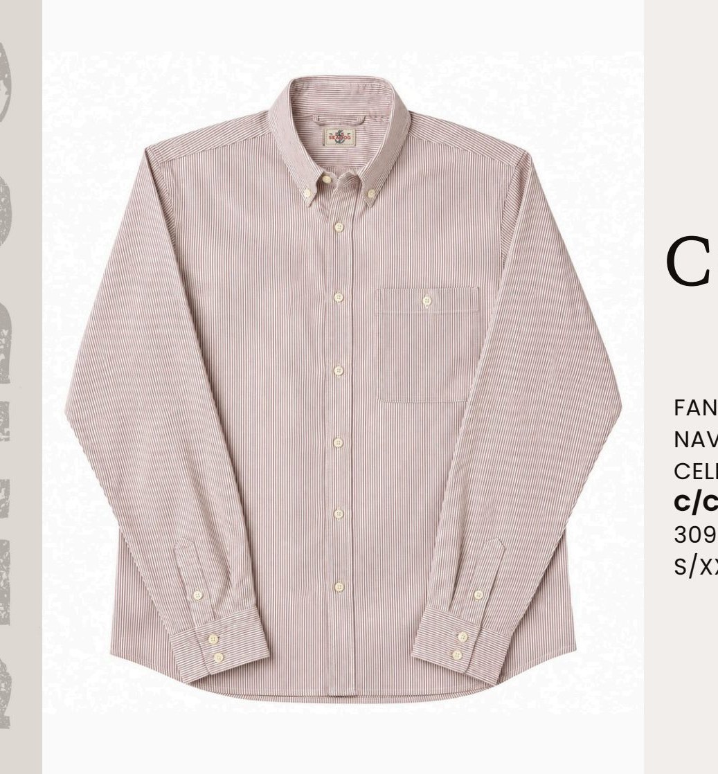 Gabriel Camicia Cotone Rigata — SEADOG SS27 (C142)
